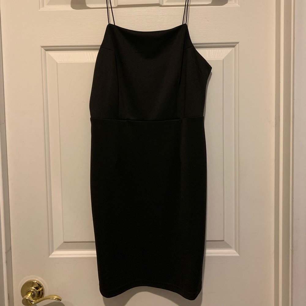 Little black dress. Spaghetti strap. Worn once